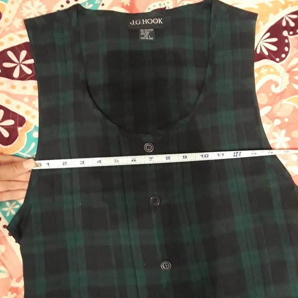 Ladies vintage plaid midi dress size 6 - Picture 7 of 8